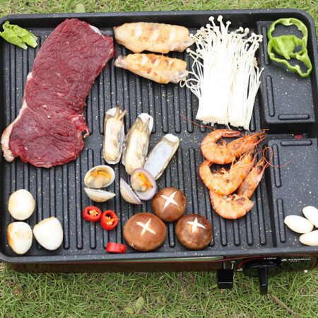 Portable Outdoor Long Barbecue Plate