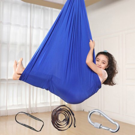 Kids  Cotton Outdoor Indoor Swing Hammock For Cuddle Up To Sensory Child Therapy Soft Elastic Parcel Steady Seat