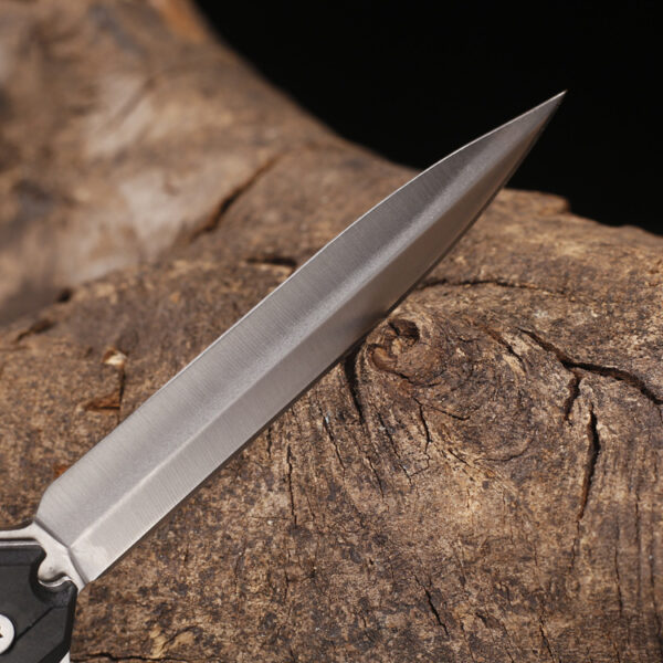 Outdoor portable folding knife with plastic handle