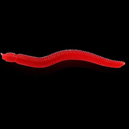 Soft Redworm Fake Bait 3.5cm Bulk Fishy Simulation Soft