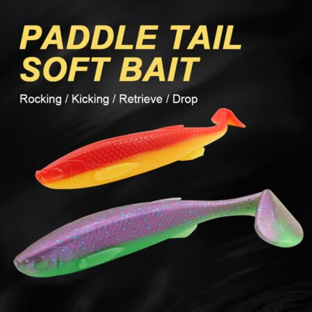 5 Inch Soft Bait Luya Fishing Tackle T Tail