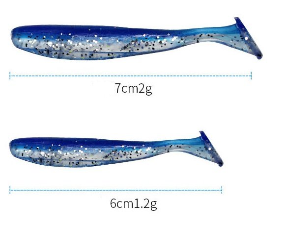 Two-color T-tail Mandarin Fish Mouth Bionic Bait
