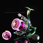 Colorful Spinning Wheel Shopee Fishing Reel Honeycomb Hole Thread Cup