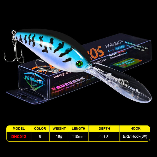 11cm Floating Waterway Sub Plastic Hard Bait 18.5g