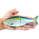Wo-section Metal Connection Lure Lure Submersible S-shaped Multi-section Fishing Lure