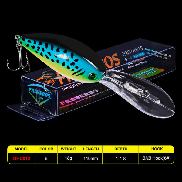 11cm Floating Waterway Sub Plastic Hard Bait 18.5g