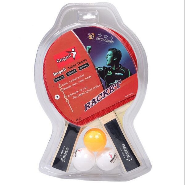 2Pcs Table Tennis Rackets  with 3 Balls