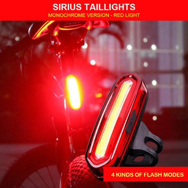 Two-color bicycle tail light