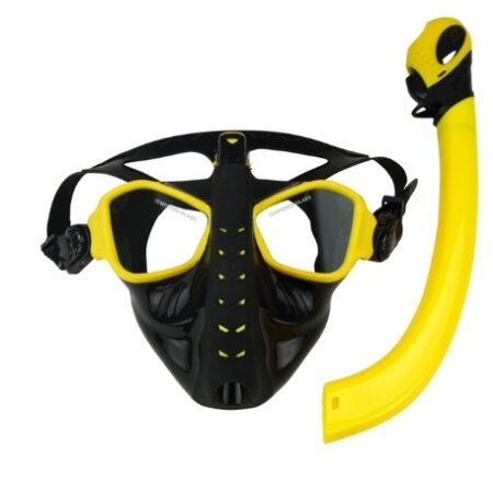 Snorkeling full cover full dry diving mask diving equipment silicone diving mask