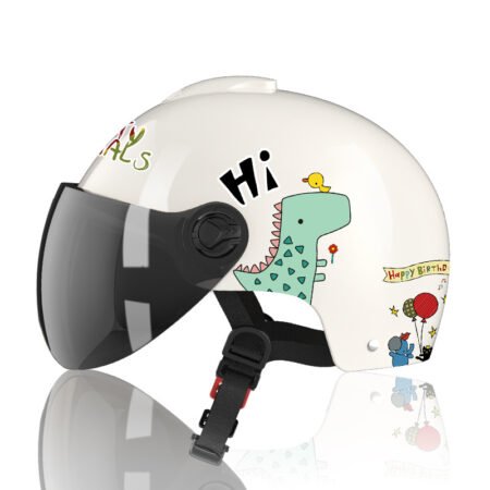 Children's Cartoon Electric Battery Car Helmet