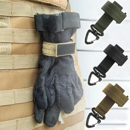 Multi-Purpose Glove Hanging Buckle Military Fan Outdoor Tactical Gloves Climbing Rope Storage Buckle