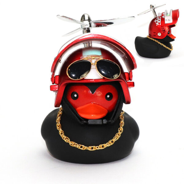 Ginger Female Duck Black Duck Three-Level Head Bamboo Dragonfly Broken Hood Broken Wind Duck Car Decoration