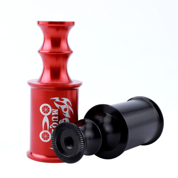 Bicycle hub quick release lamp tube holder