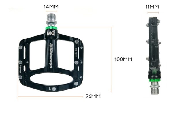 Lightweight Magnesium Alloy 3-Bearing Bicycle Pedal