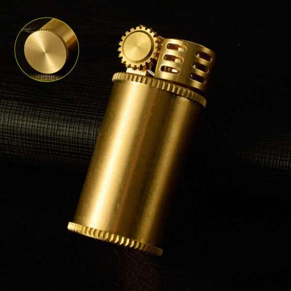 Blank Lighter Brass Personality Small And Creative 583 Medium And Long Chubby Pier