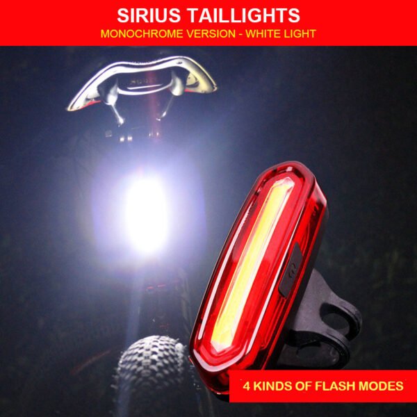 Two-color bicycle tail light