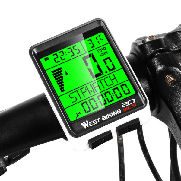 English wireless bicycle stopwatch