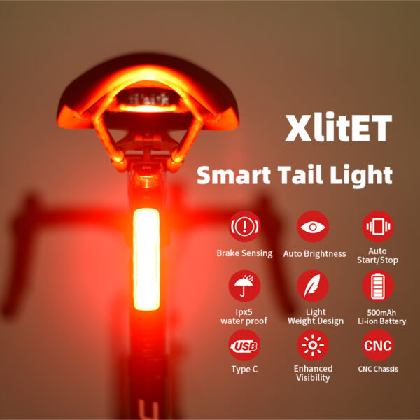 Bicycle Tail Light Cushion Seat Rod Double Bracket Night Bike Tail Light