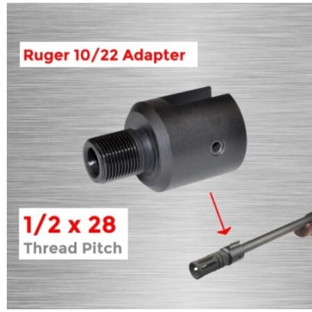 1 2-28 Ruger 10 22 Threaded Pipe Adapter