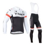 2015Trek black and white TREK riding clothing long sleeved belt suit bicycle sport fast clothes wholesale