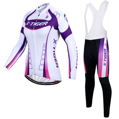 Spring and autumn women's long-sleeved cycling jersey suit