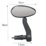Rotating rearview mirror for bicycle reverse mirror