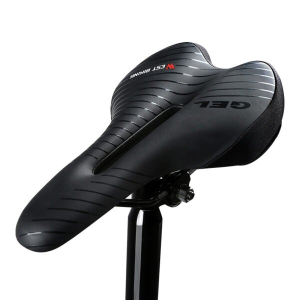 Mountain bike seat with taillight