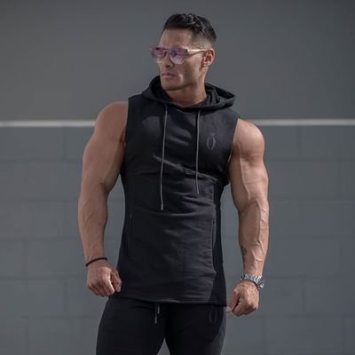 Hooded vest sports vest