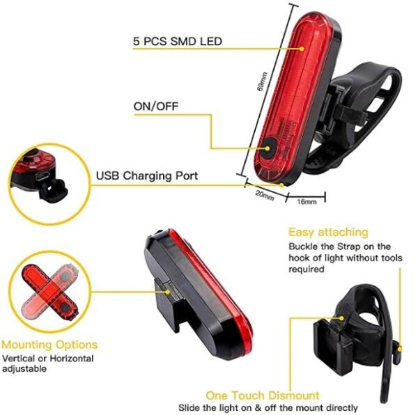 The New USB Charging Glare Cycling Light