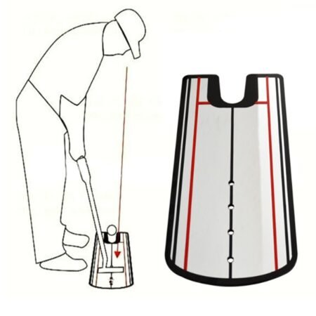 Golf putter posture correction mirror