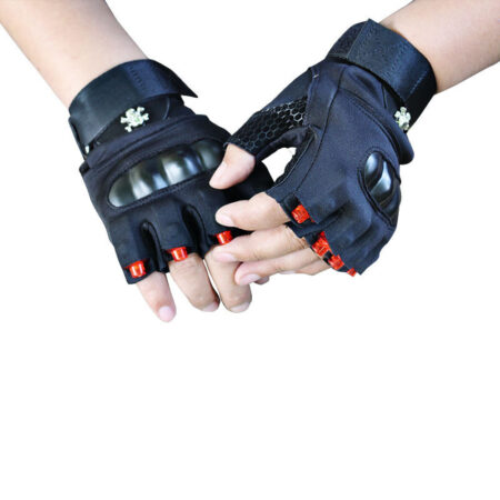 LED Gloves Fingerless Riding Breathable