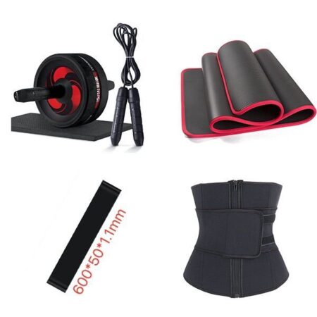 The abdominal muscle wheel can be equipped with tension belt push up support