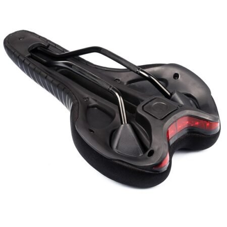 Mountain bike seat with taillight