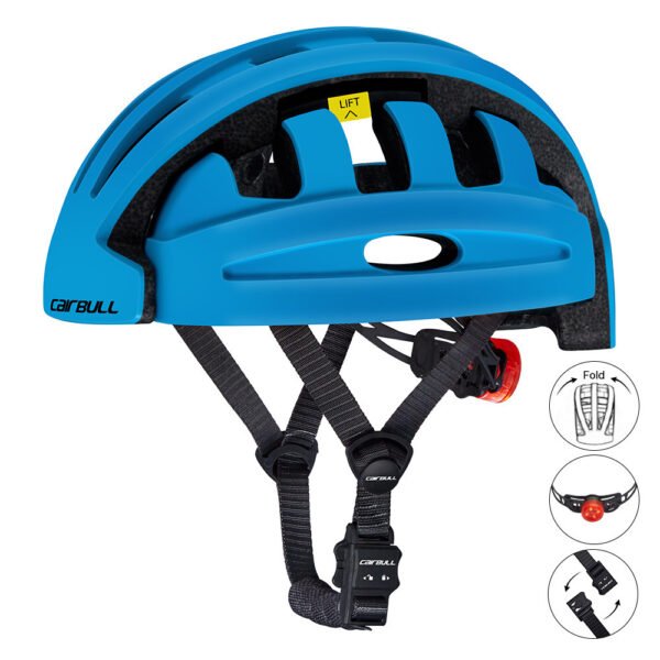 Folding cycling helmet