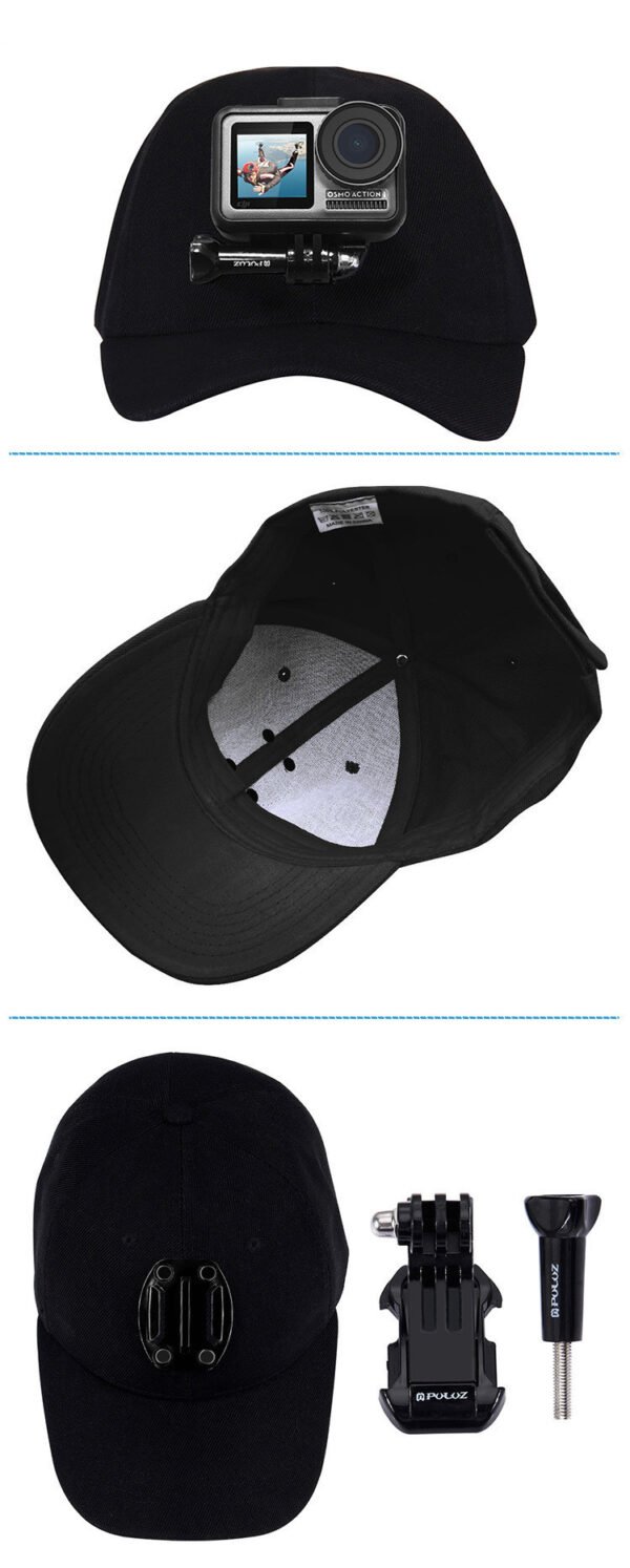 Canvas Sun Hat Cap Cycling Hiking Golfing Fishing For Sports Action Cam Camera