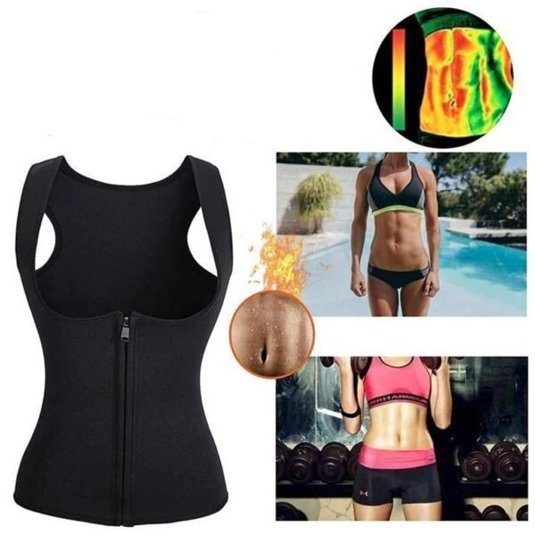 Zipper-Style Ladies Body Tummy Court Corset, Yoga Wear, Fitness Vest, Shapewear