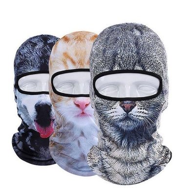 3D Cat Winter Outdoor Mask