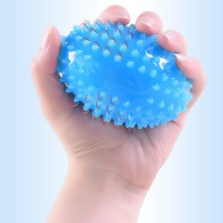 Tpr Hand Massage Spike Ball With Fall-Proof Rope