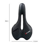Mountain bike seat with taillight