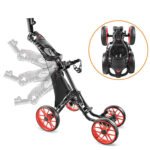 Foldable 4 Wheels Golf Trolley Golf Supplies