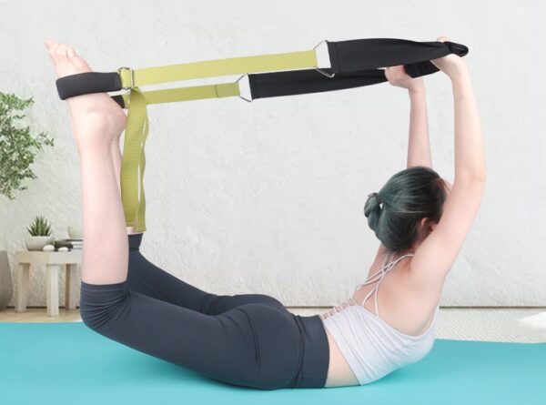 Yoga Stretching And Pulling With Female One-word Horse Training