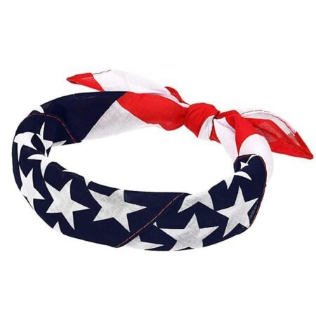 American flag outdoor cycling square
