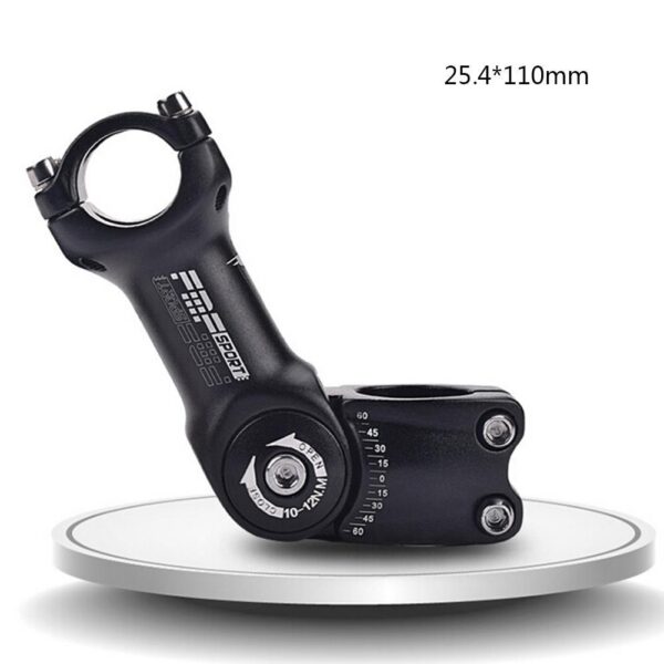 Bicycle adjustable stem adjustable angle stem