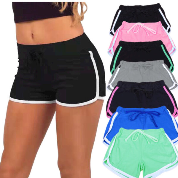 Drawstring Yoga Fitness Hot Pants Sports Shorts