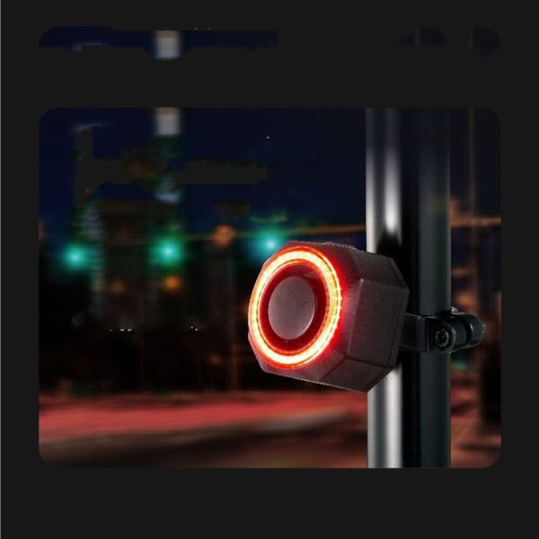 Bicycle Smart Taillight Anti-theft Alarm Brake Warning Light Lithium Battery Charging Multifunctional Version