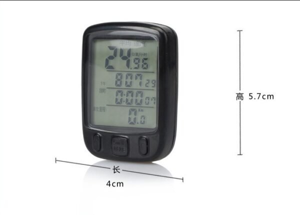 Multifunctional Chinese and English display Waterproof full screen luminous bicycle code table