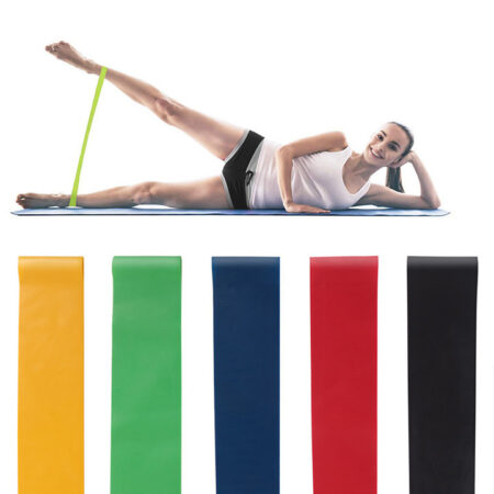 5 Level Resistance Rubber Bands Yoga Training Elastic Bands