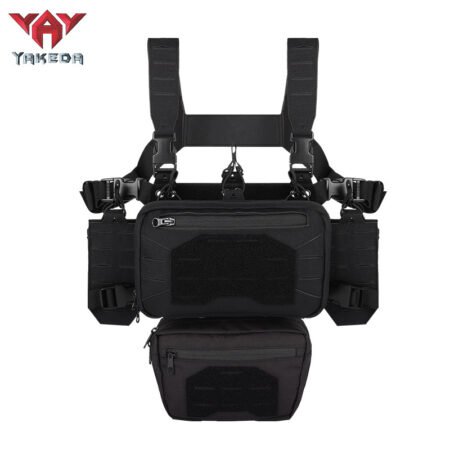 Outdoor Equipment Tactical Belly Pocket Laser MOLLE Attach Multi-functional Chest Hook