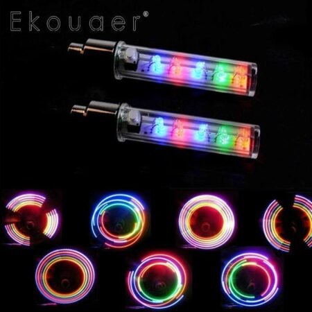 Waterproof Styling Bicycle Decorative Light 5 LEDs Bicycle Tire Valve  Tube Lights 7 Function Emergency Warning Light