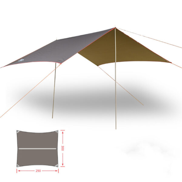 UV And Rainproof Awning Outdoor Camping Tent